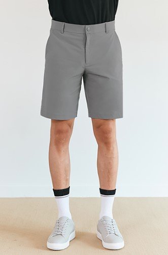 Elastic Golf Shorts Easy Gray