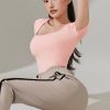 Gela Intention Wide Square Crop Top Peach Bird 2