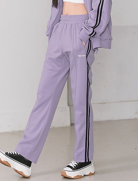 Xexy Mix Line Track Pants Muse Lavender