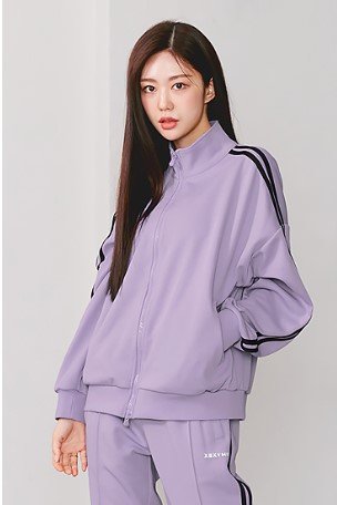 Xexy Mix Line Track Zip Up Muse Lavender 2