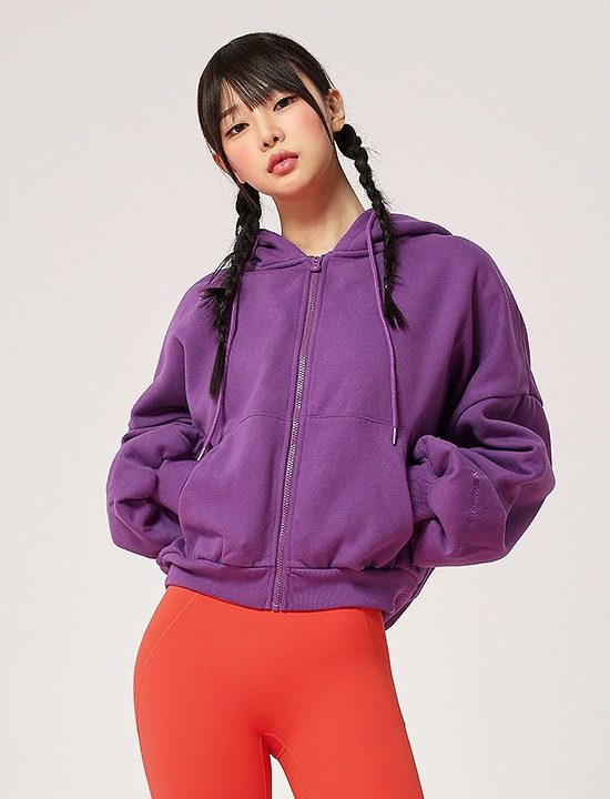 Napping Hood Zip Up Iris Orchid