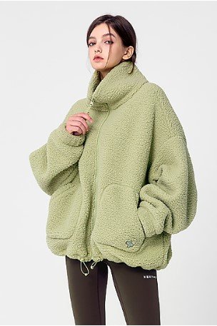 Sherpa High Neck Jumper Pure Lime 1