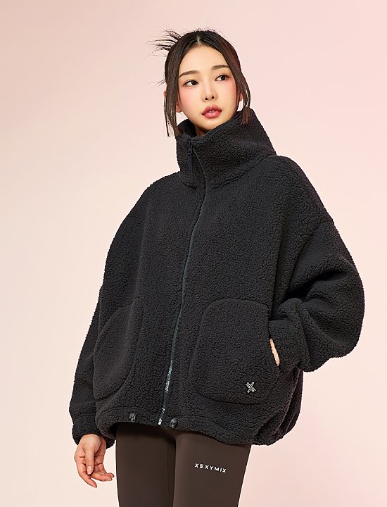 Áo Sherpa High Neck Jumper Charcoal Gray - XA5410G