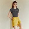 Heva Crop Top Jet Charcoal
