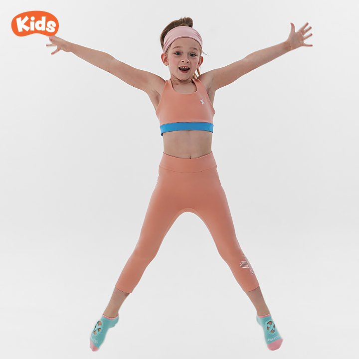 Xella™ Kids Capri Leggings Coral Orange