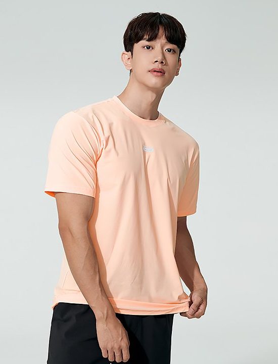 High Cooling Basic Short Sleeve Cold Peach