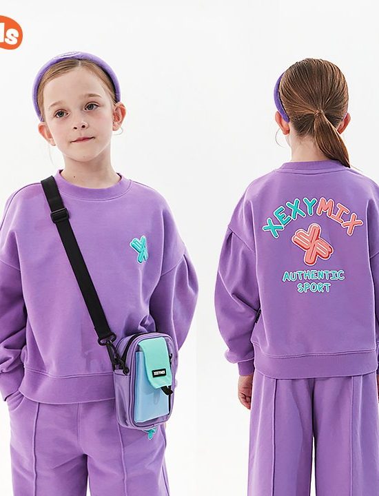 Jelly Crop Sweatshirt Violet