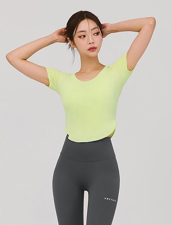 Xella™ Light Round Crop Top Cool Lime
