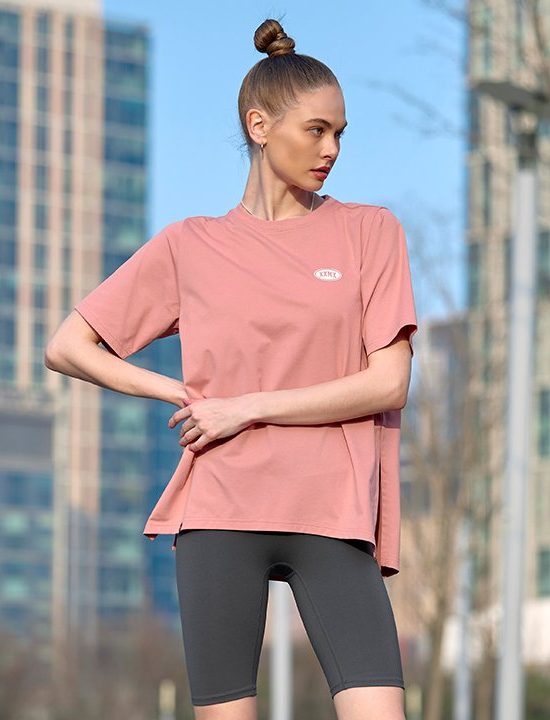 Xxmx Semi Loose Fit T Shirt Coral Almond