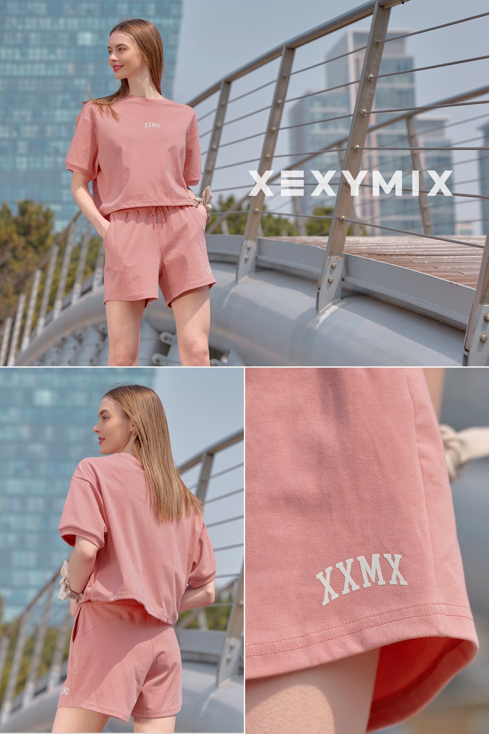 Xxmx Basic Half Pants Coral Almond 3
