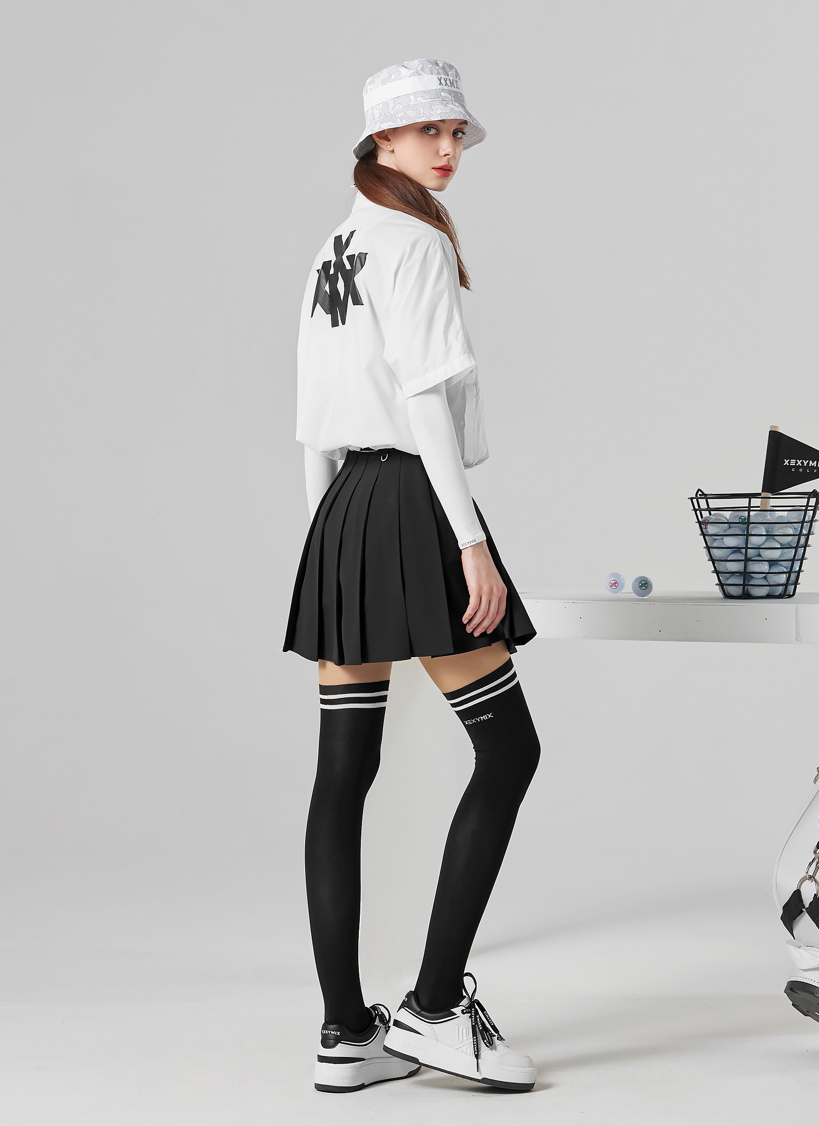 Xxmx Pleated Culottes Skirt Black 2
