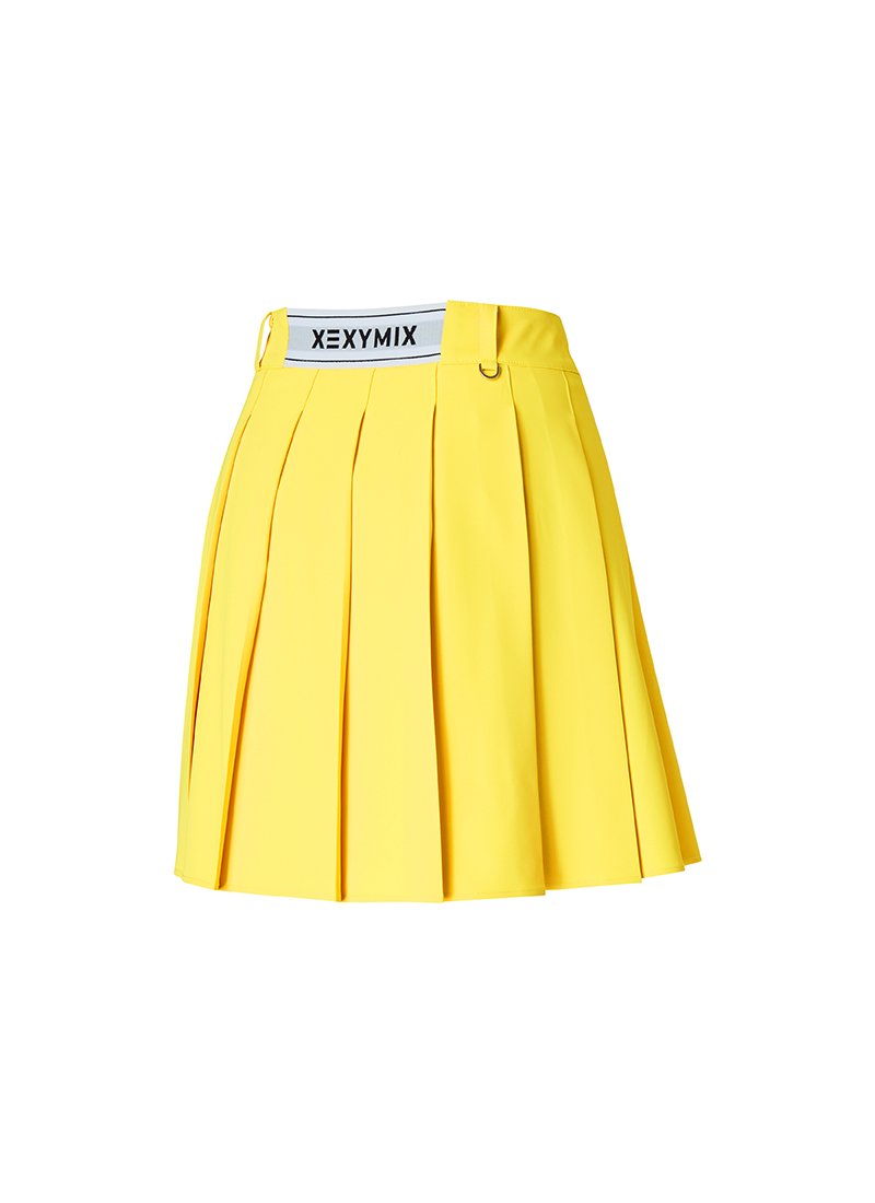 Xxmx Pleated Culottes Skirt Yellow 4