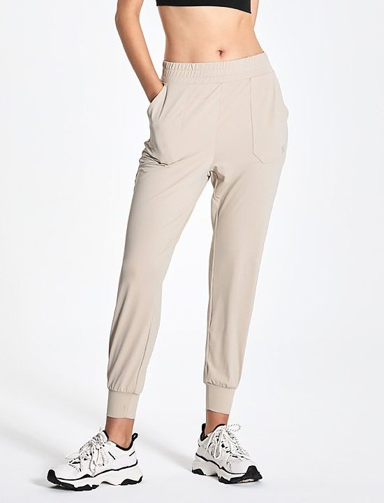 Medium Feather In Band Jogger Pants Mist Beige