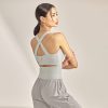 Back Slit Round Top Twill Gray