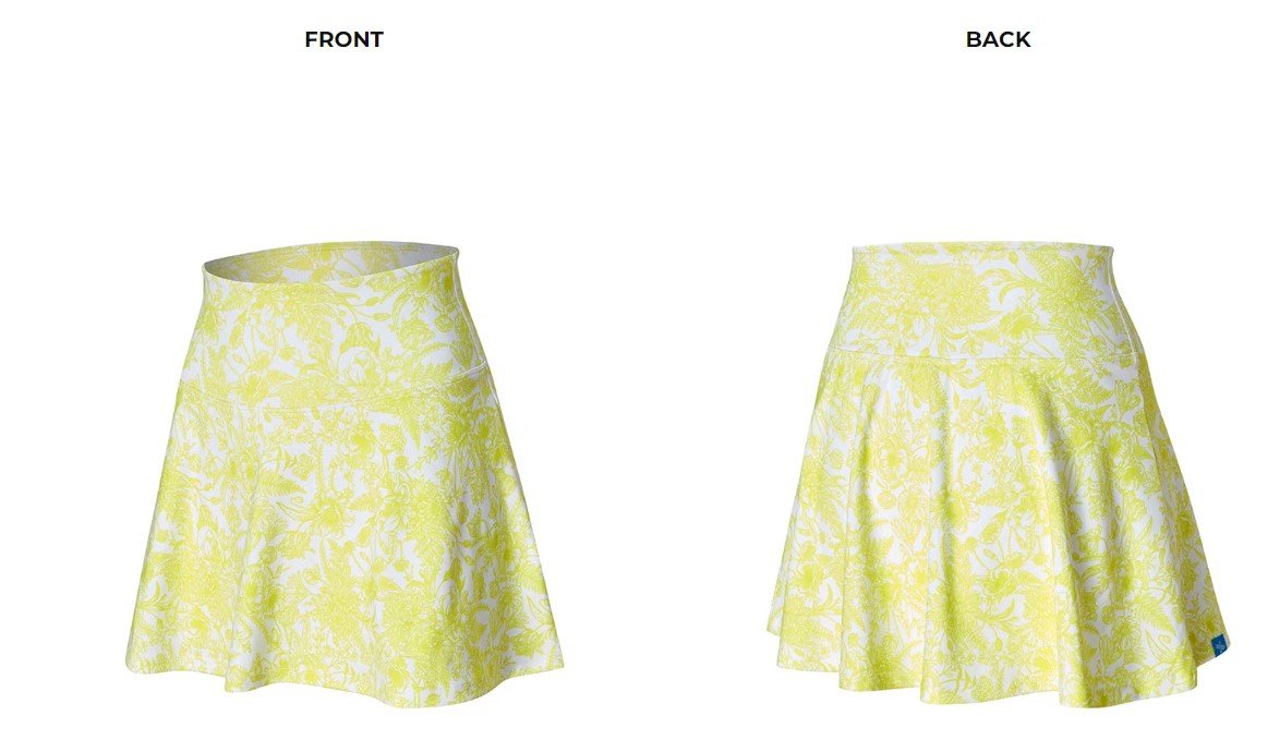 Black Label Signature Life Essential Flower Skirt Sunny Lime 3