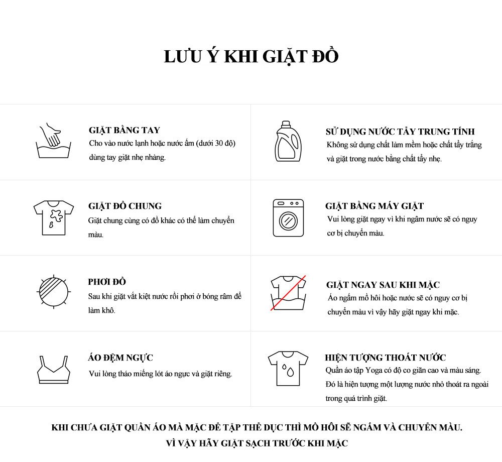 Lưu ý Khi Giặt đồ