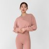 Soft Cotton Daily Crop Sweatshirt Baroque Rose
