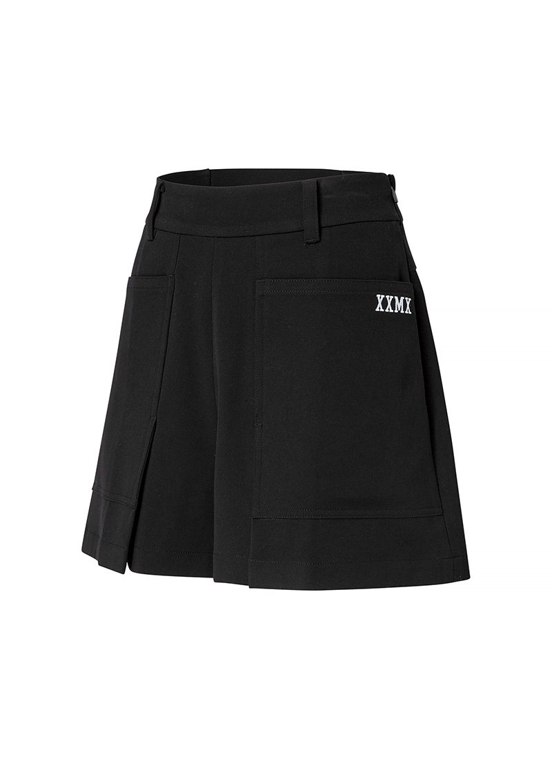 A Line Culotte Shorts Black 3