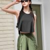Light Stretch Women Cargo Shorts Kale Khaki 1