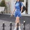 Waffle Textured Shorts Oriental Blue 6