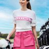 Frill Lace Knit Short Sleeve White 1