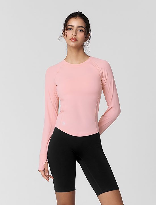 Áo Xỏ Ngón High Intense Long Sleeve_Marshmallow Pink - XWFLT02J3