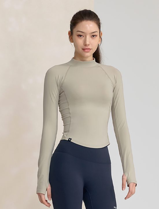 Áo Dài Tay Xỏ Ngón_Green Tint - XWFLT06J3