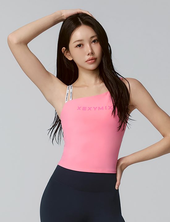Áo Croptop Unbalanced Logo Banding - XFK1BL1502