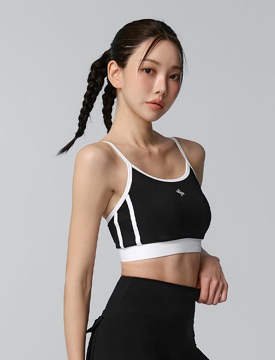 Áo Bra Double Line Color Block_Black - XFK2BR1502