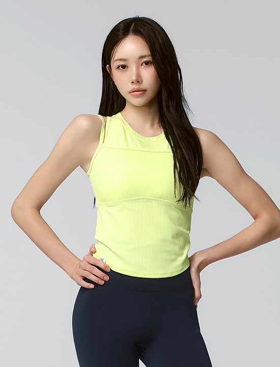 Áo Soft Ribbed Layered Tank Top_Shaprime - XFK1BL1501