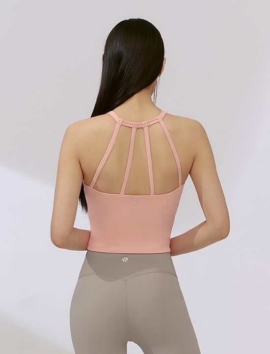 Áo Crop Top Black Label Signature Power Rise Halter Neck_Peach Melba - XFK2BL1501