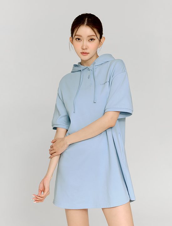 Cozy Two Button Hoodie One Piece_Swim Blue - XFK2OP1102