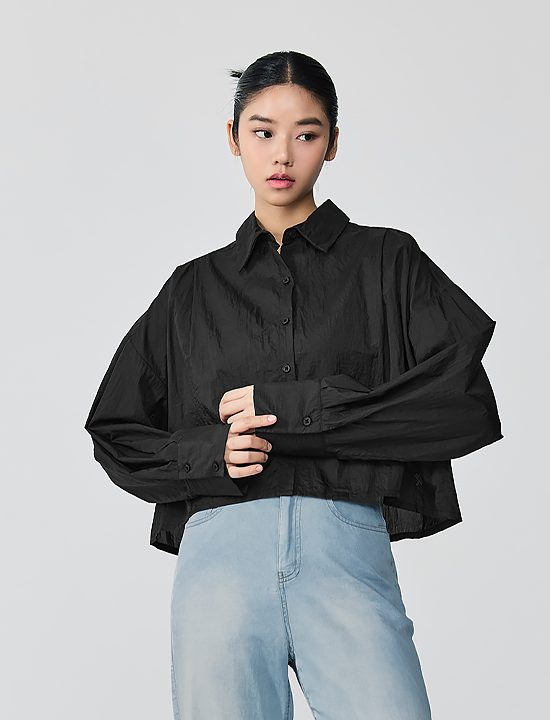 Áo Sơmi Xuyên Thấu_Black - XFK2HC1104