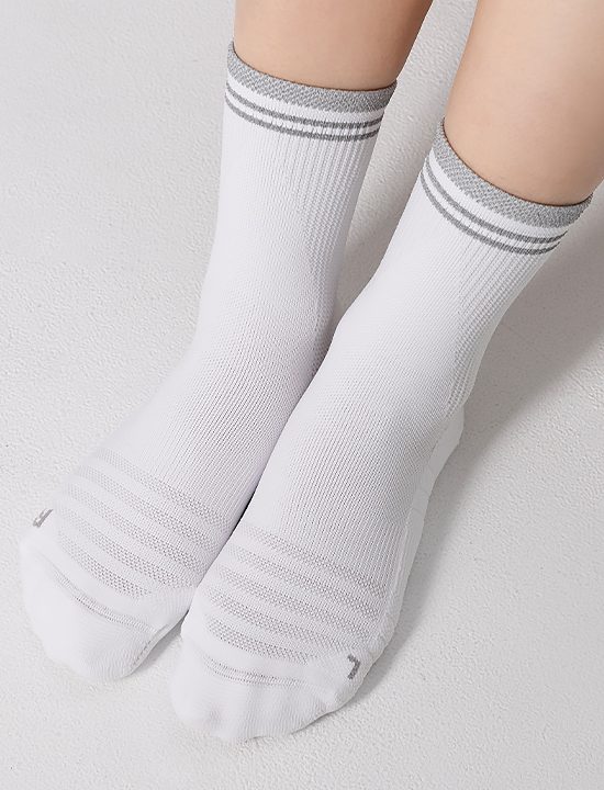 Tất RX Relaxation Reflective Double Line Crew Socks (4 màu) - XUK3AM1602