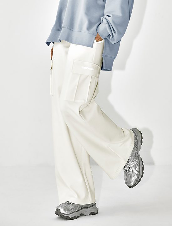 Quần Cotton fluffy cargo wide pants - XTFTP10J3 (8 màu)