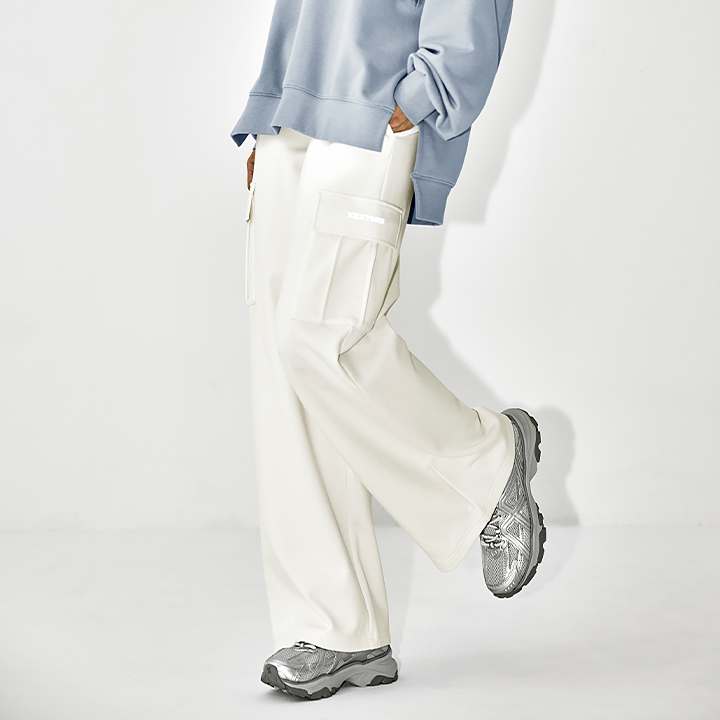 Quần Cotton fluffy cargo wide pants - XTFTP10J3 (8 màu)