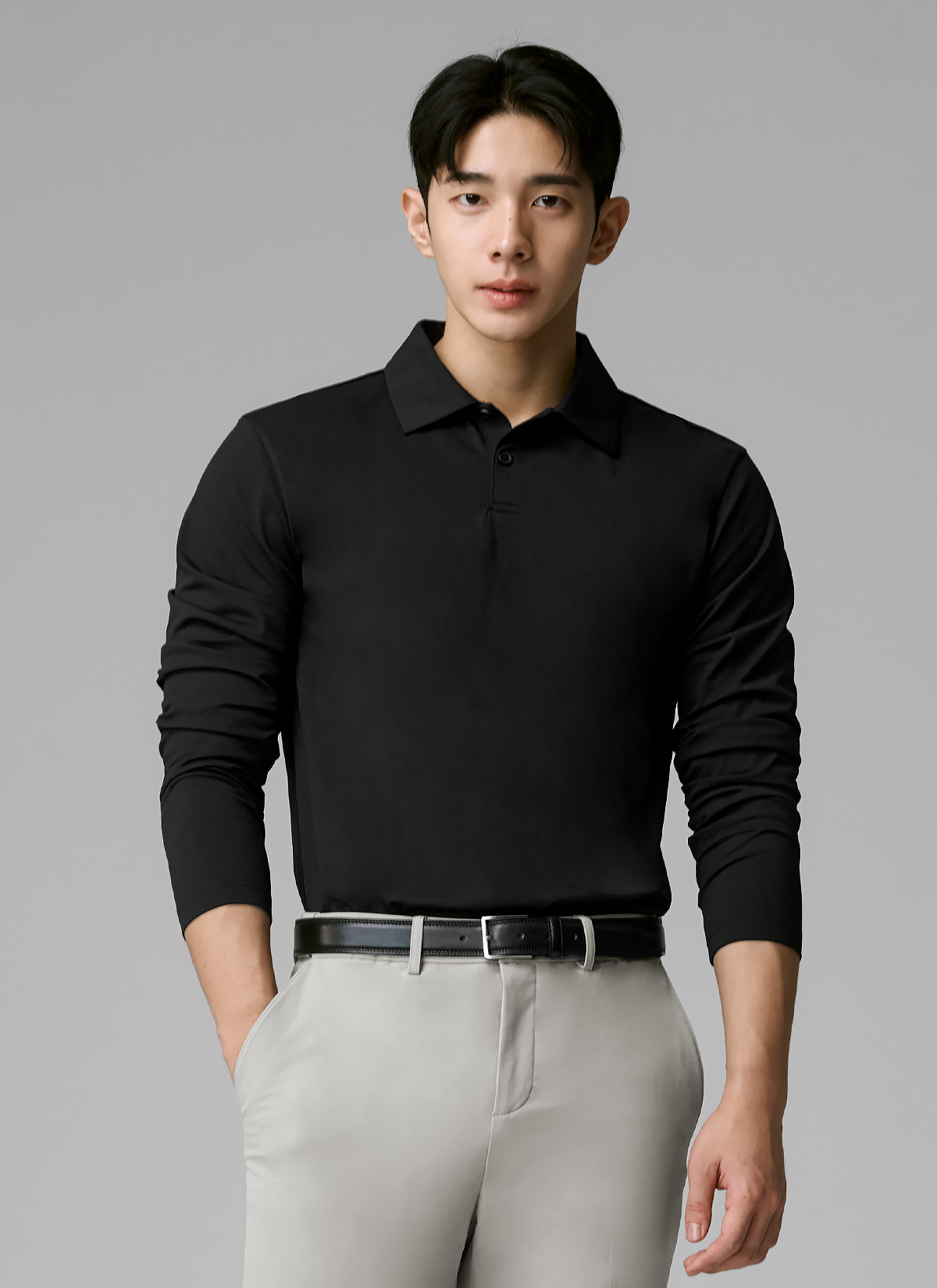 Áo Polo Dài Tay Nam Ecodex fleece men's polo long sleeve - XTMLT01J3 - Ảnh 36