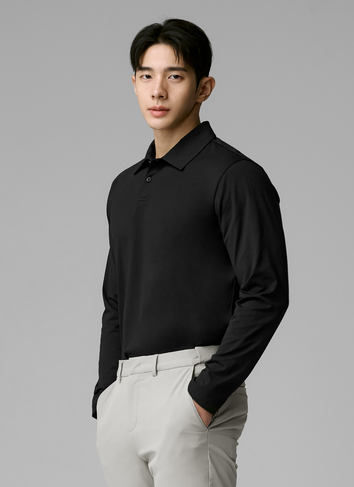 Áo Polo Dài Tay Nam Ecodex fleece men's polo long sleeve - XTMLT01J3 - Ảnh 32