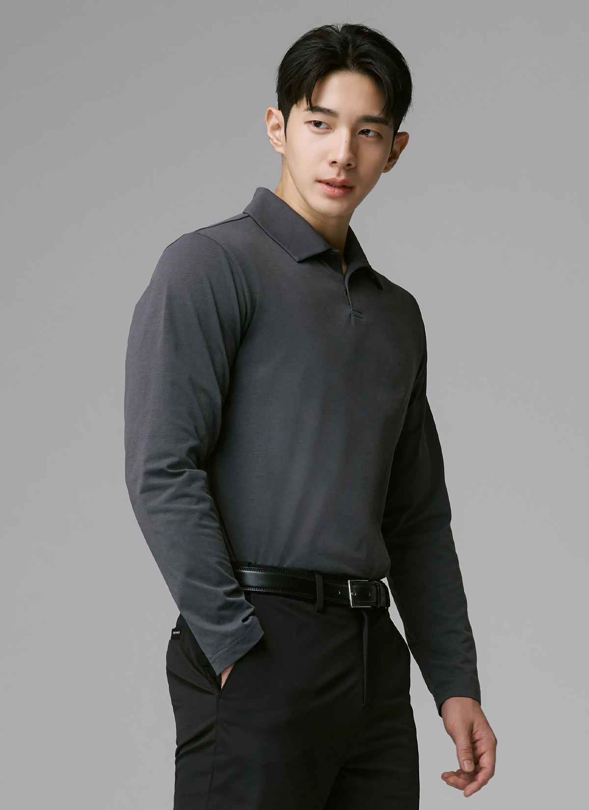 Áo Polo Dài Tay Nam Ecodex fleece men's polo long sleeve - XTMLT01J3 - Ảnh 53