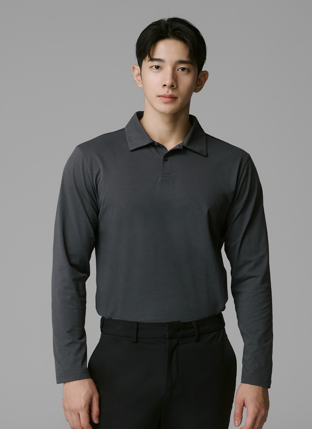 Áo Polo Dài Tay Nam Ecodex fleece men's polo long sleeve - XTMLT01J3 - Ảnh 52