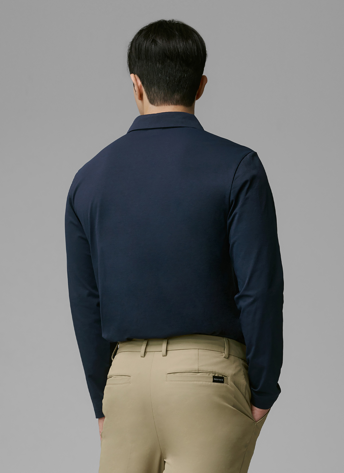 Áo Polo Dài Tay Nam Ecodex fleece men's polo long sleeve - XTMLT01J3 - Ảnh 8