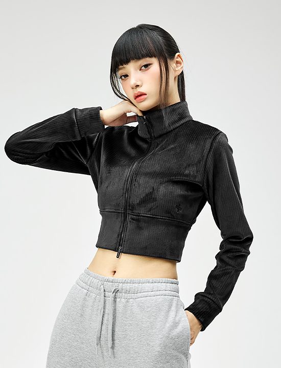 Áo jacket Velour corduroy zip-up - XFK4JL1101