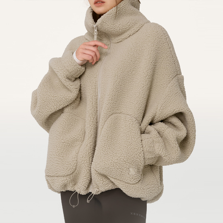 Áo lông cừu Sherpa high-neck jumper - XA5410G