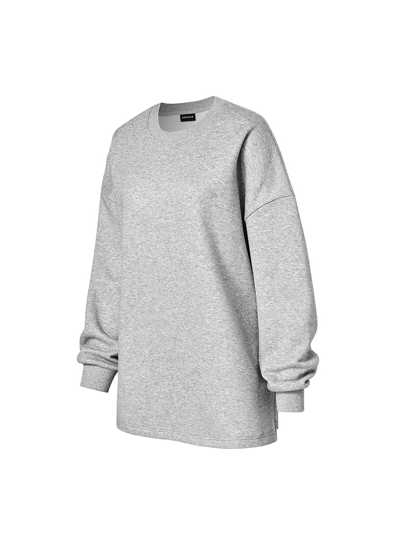 Áo Warm Soft Side Slit Overfit Man-to-Man - XFK4TL1101 - Ảnh 8