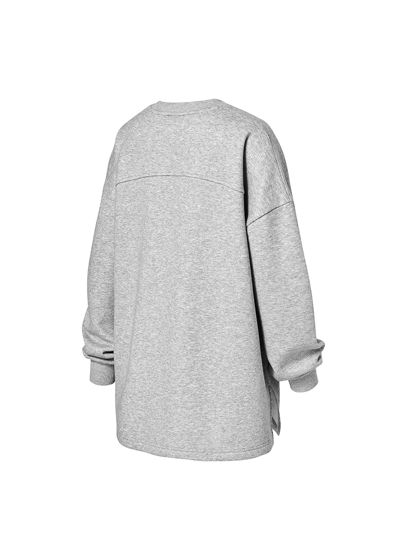 Áo Warm Soft Side Slit Overfit Man-to-Man - XFK4TL1101 - Ảnh 9