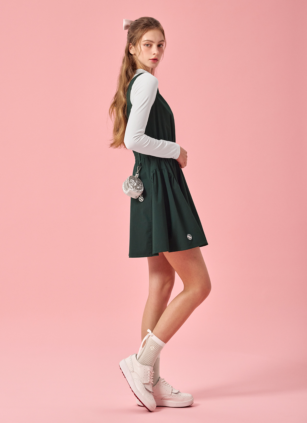 Váy Back Ribbon Volume One Piece - XFK3OP1202 - Ảnh 14