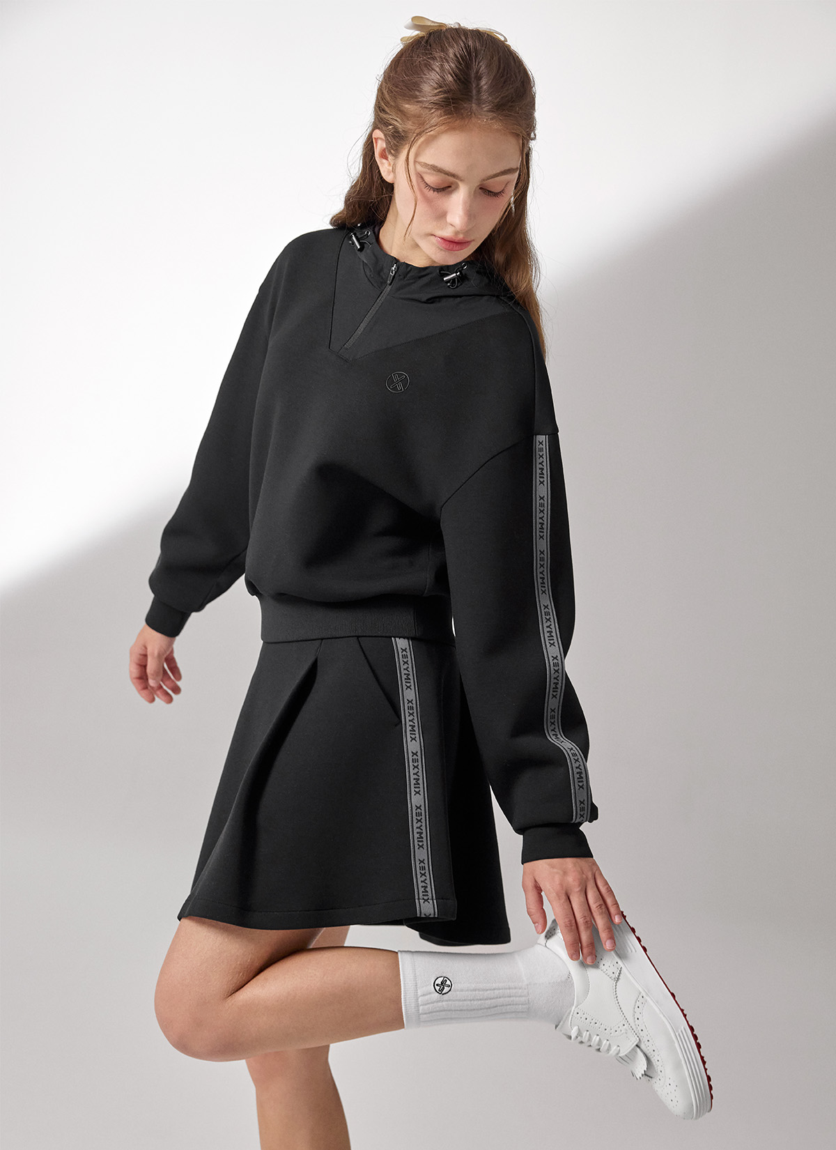 Chân váy Line Point Soft Skirt - XFK3RK1208 - Ảnh 6