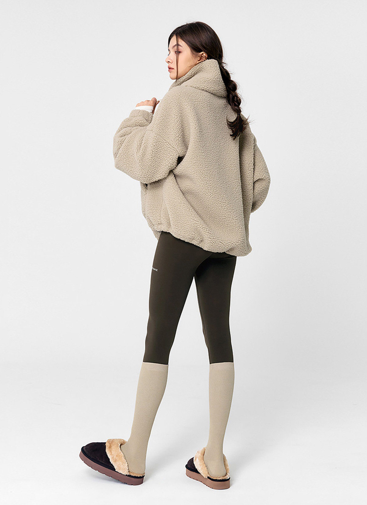 Áo lông cừu Sherpa high-neck jumper - XA5410G - Ảnh 27