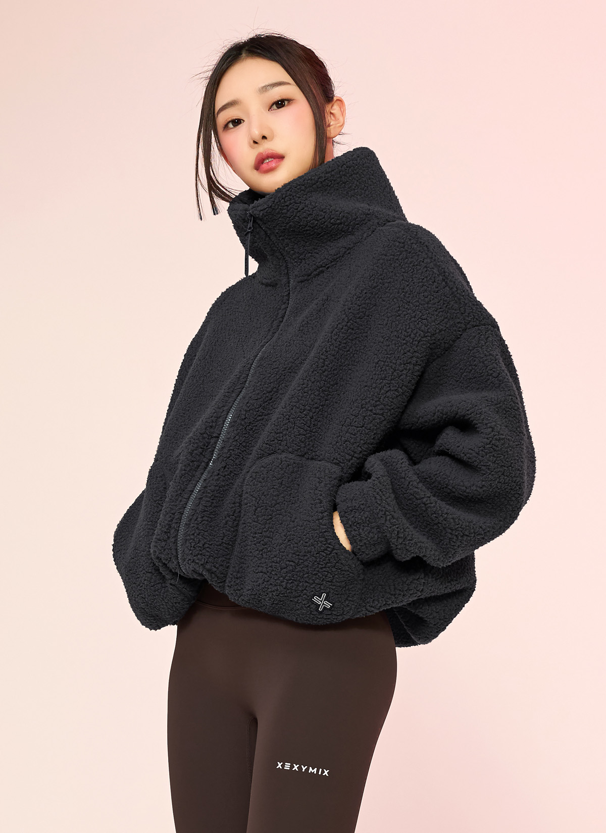 Áo lông cừu Sherpa high-neck jumper - XA5410G - Ảnh 88