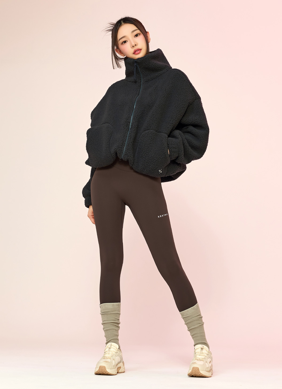 Áo lông cừu Sherpa high-neck jumper - XA5410G - Ảnh 91